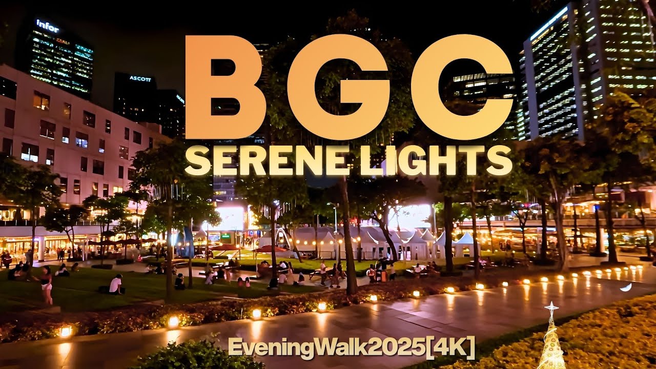 BGC Christmas Ambiance | A Serene Night Walk in Bonifacio High Street 2025
