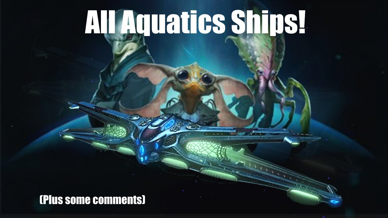 Stellaris Aquatics - All new ship designs! (In the ship viewer)