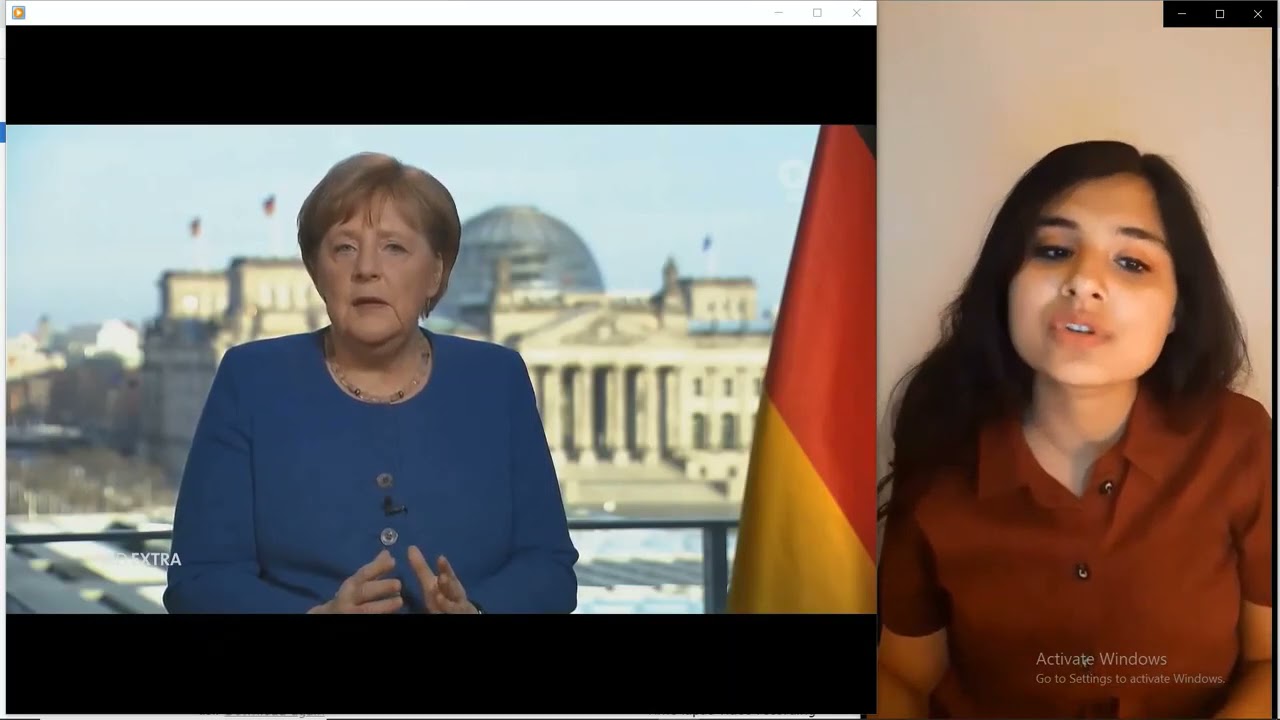 Corona Epidemic Update German Chancellor Angela Merkel speech in English