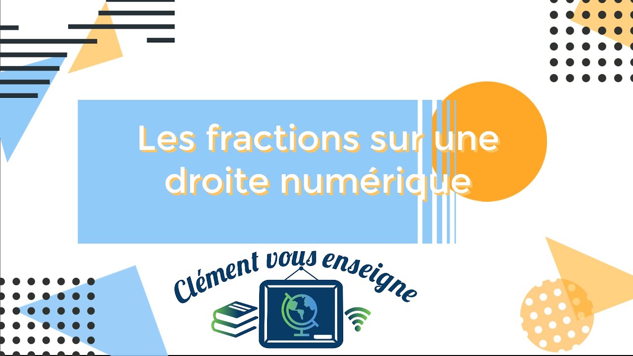 Fractions sur une droite numérique