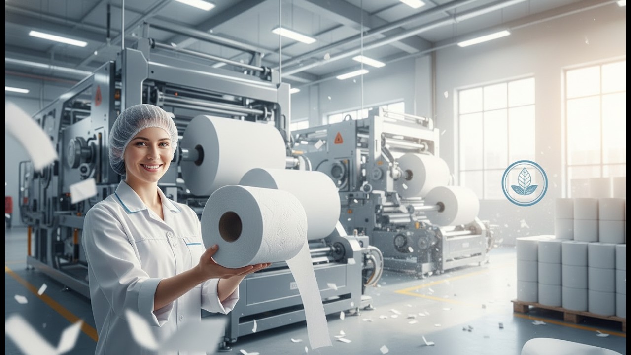 Hàng Nghìn Kiện Giấy Vệ Sinh Được Sản Xuất Mỗi Ngày Như Thế Nào