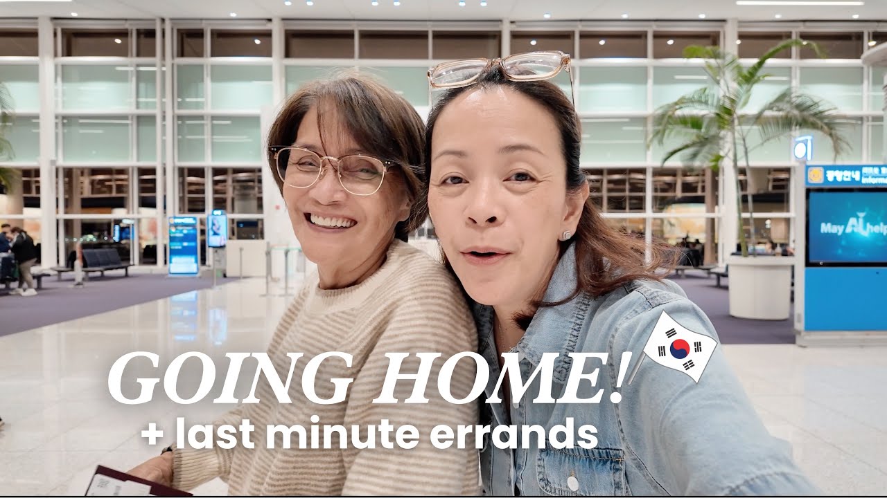 Korea Vlog: Flying back home + last minute errands!  Mommy Haidee Vlogs