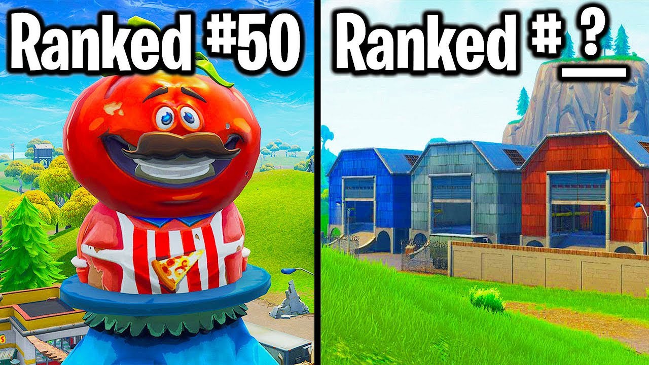 RANKING EVERY LOCATION IN FORTNITE EVER FROM WORST TO BEST!