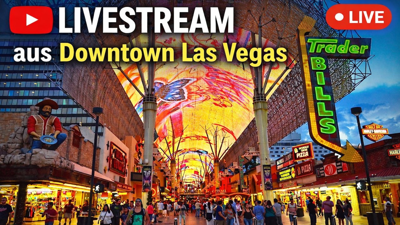 Downtown Las Vegas Livestream von der Fremont Street