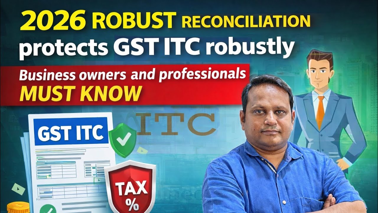 Robust reconciliation system protects GST ITC robustly- Every businesses and professional must know