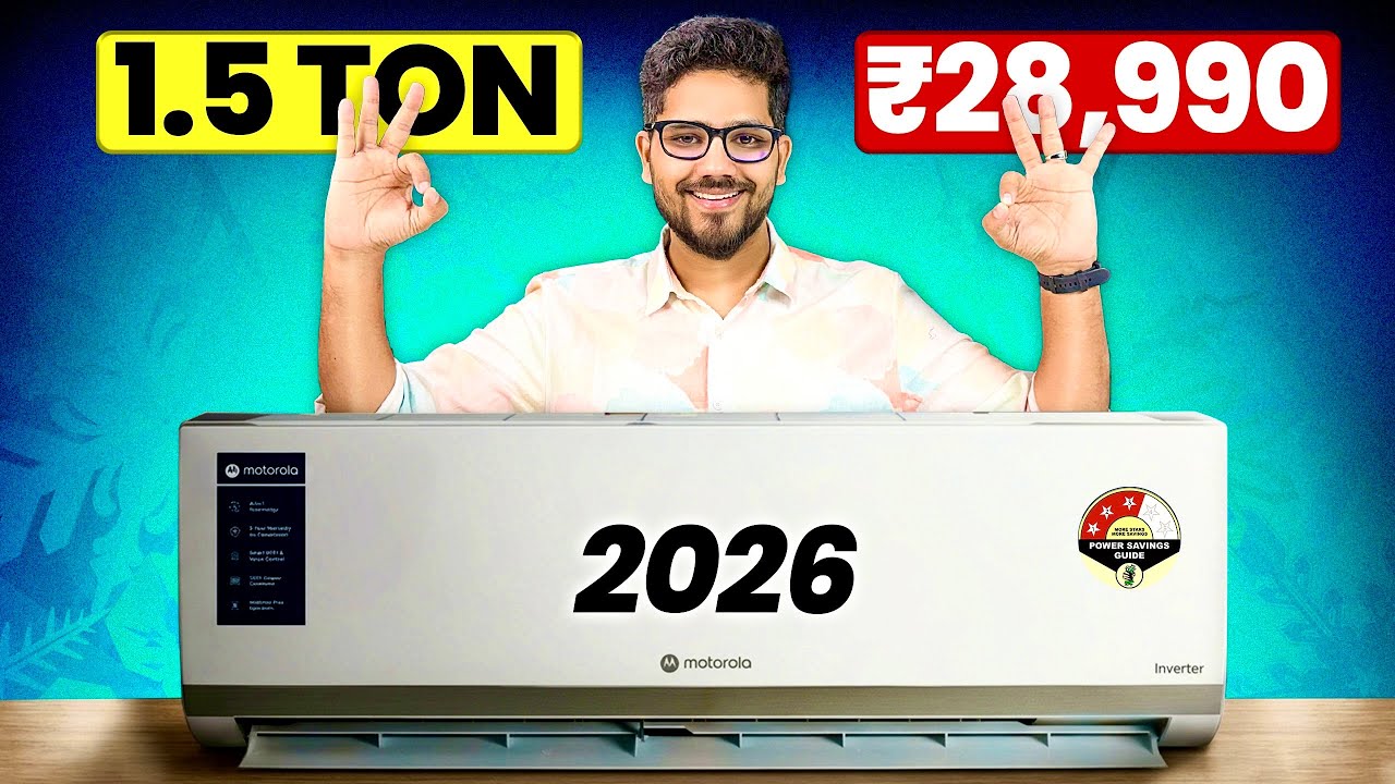 Motorola 1.5 Ton 3 Star AC 2026 Review 🔥 Best Budget Inverter AC Under ₹30,000?