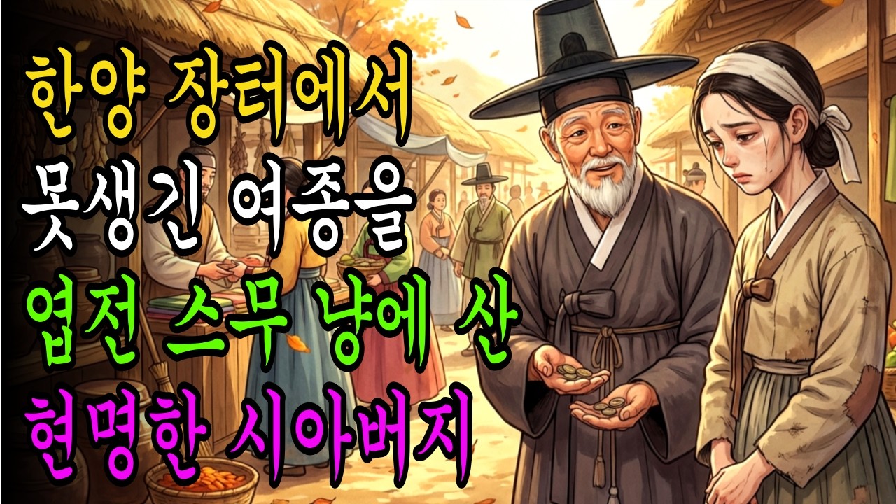 한양 장터에서 못생긴 여종을 엽전 스무 냥에 산 현명한 시아버지야담ㅣ민담ㅣ설화ㅣ전설ㅣ조선야담ㅣ옛날이야기ㅣ오디오북ㅣ수면ㅣ잠잘때ㅣ권성징악ㅣ효도