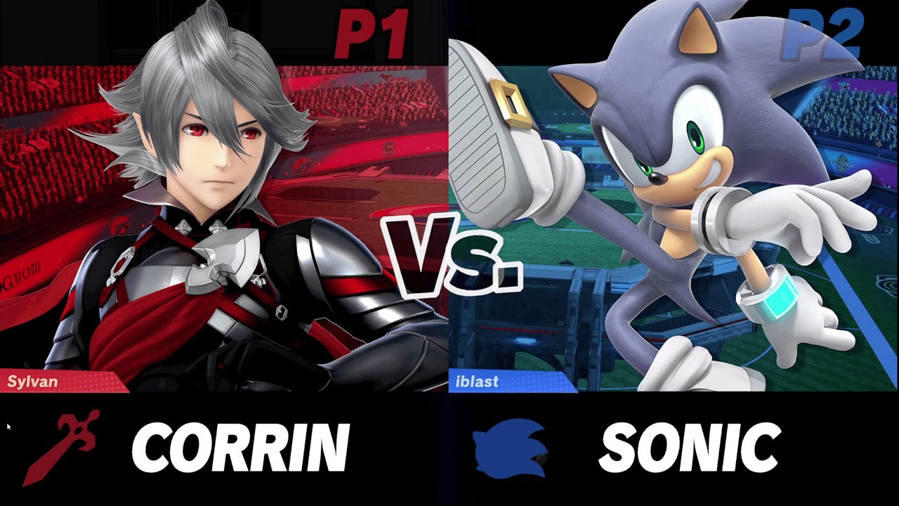 Sylvan (Richter/Wario/Mario/Corrin/Mii Brawler) vs iBlast (Sonic) - HDR Smash Ultimate (v0.49.12)
