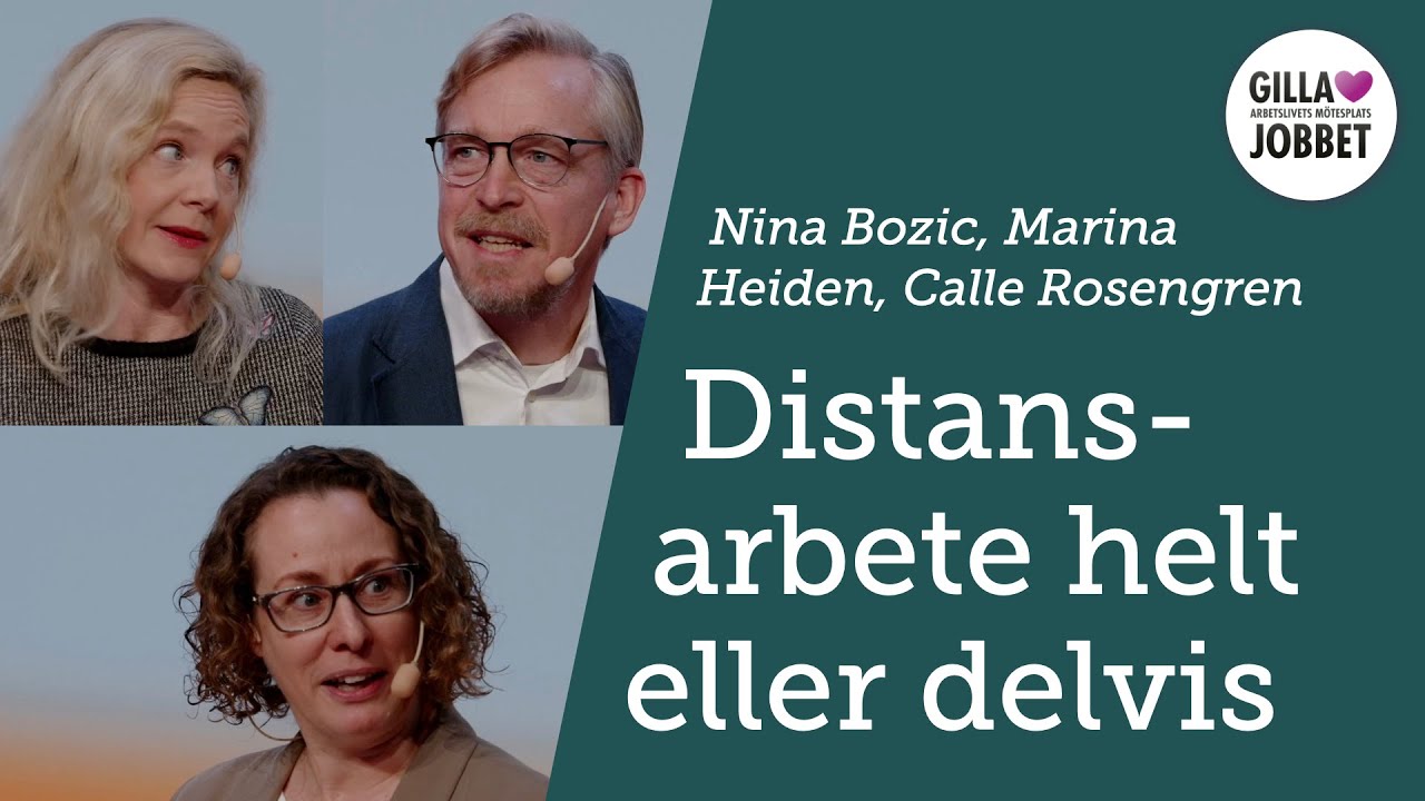 Distansarbete helt eller delvis – Nina Bozic, MarinaHeiden, Calle Rosengren