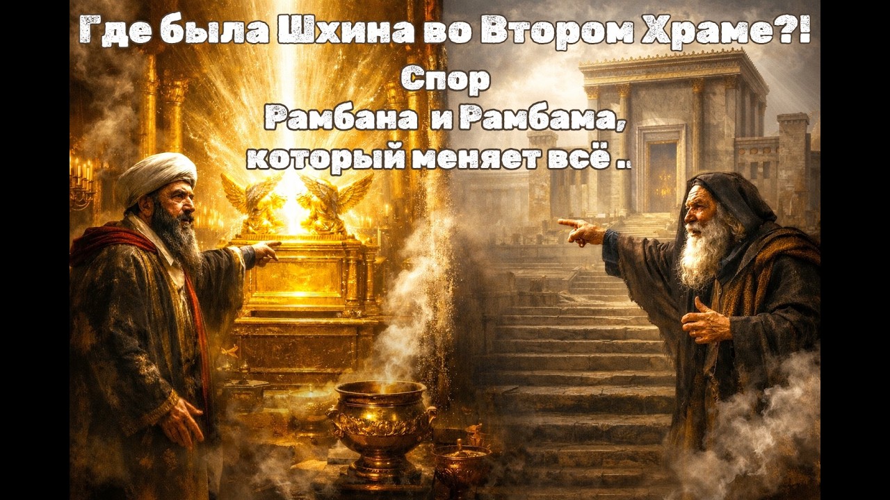 Пекудей (5786) Где была Шхина во Втором Храме?! Спор Рамбама и Рамбана, который меняет всё