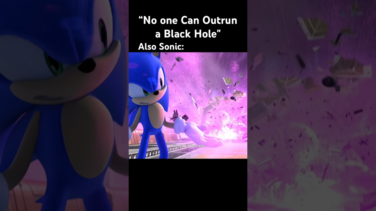 Only Sonic Can Outrun a Black Hole #sonicthehedgehog #sonic #soniccolors #meme #wii