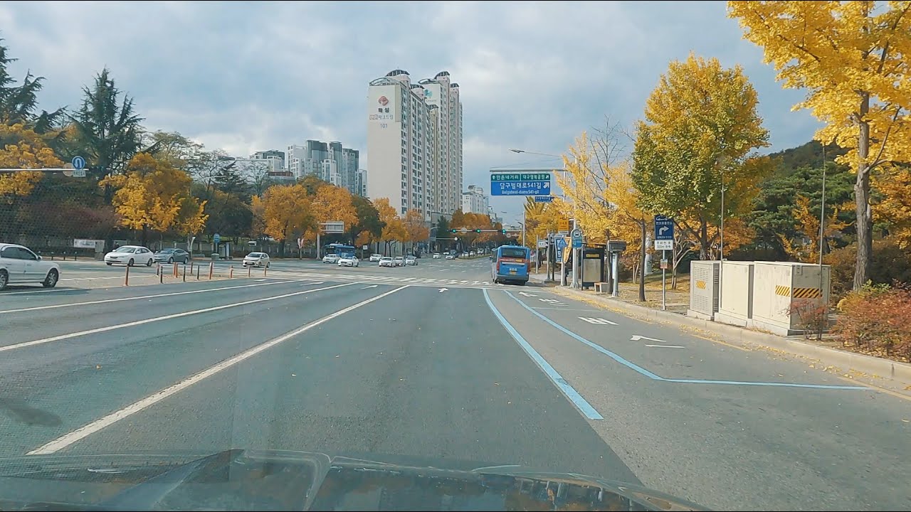 【Korea Drive 4k】 Main Road in DAEGU | Manchon ~ Ihyun