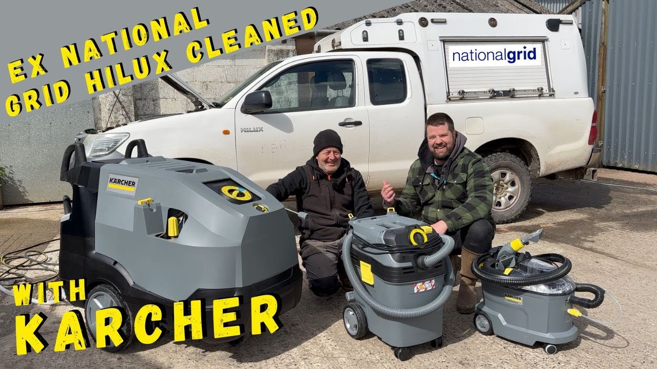 Ex National Grid Toyota Hilux Service Truck gets the KARCHER Treatment