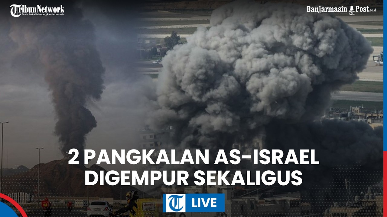 LIVE: 2 Pangkalan Terbesar AS & Israel Dibom, Iran Masif Pakai Rudal Pembasmi 1 Ton