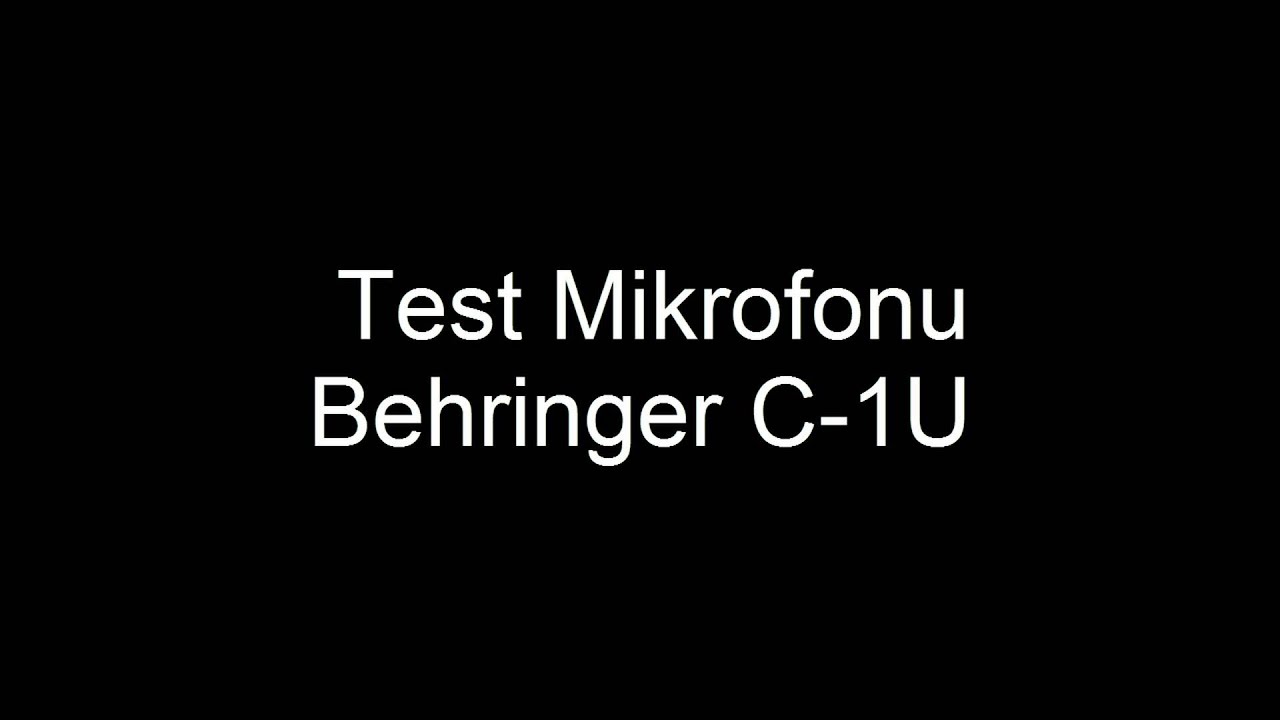 Behringer C-1U [Test Mikrofonu] Odległości !
