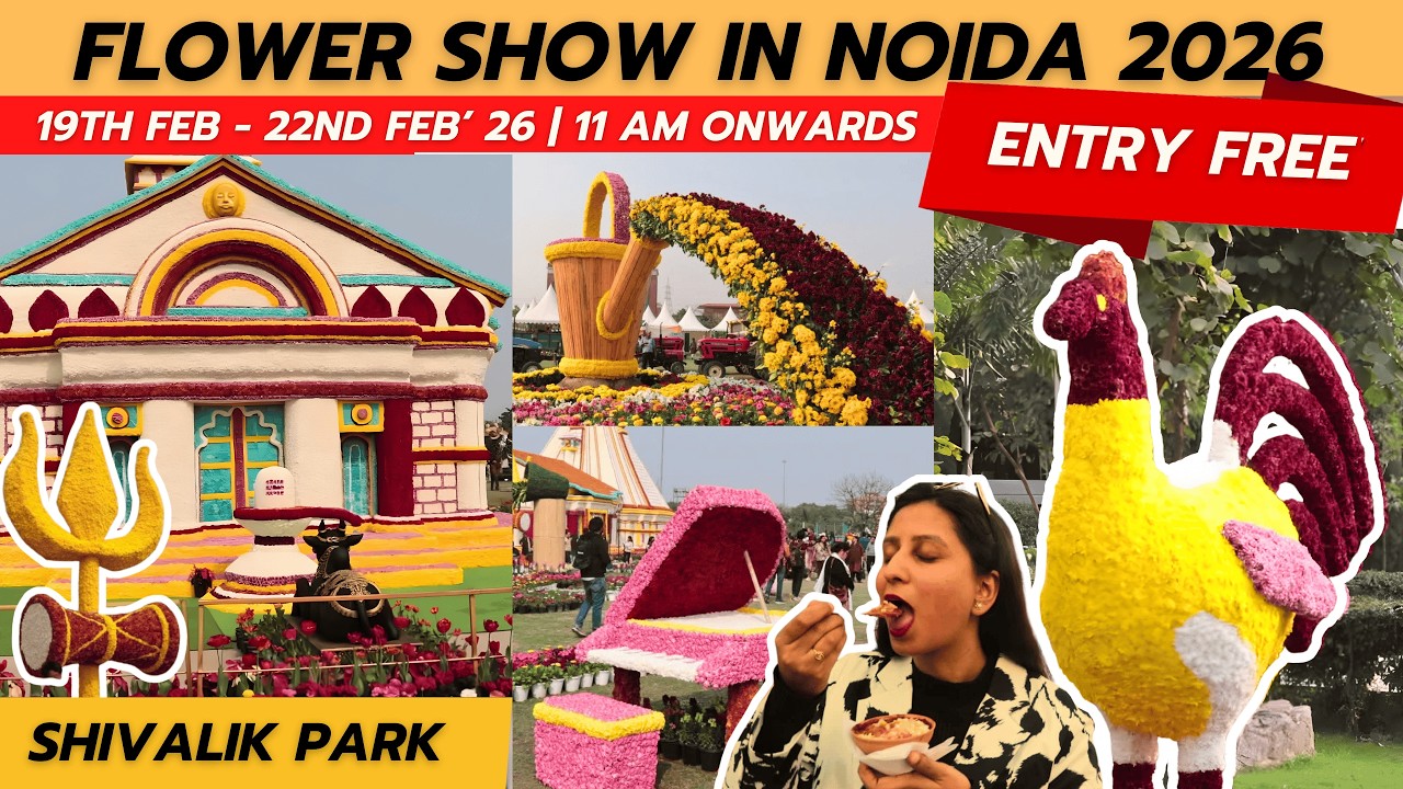 Noida flower show 2026 / vasant utsav 2026 noida / flower show 2026 shivalik park noida