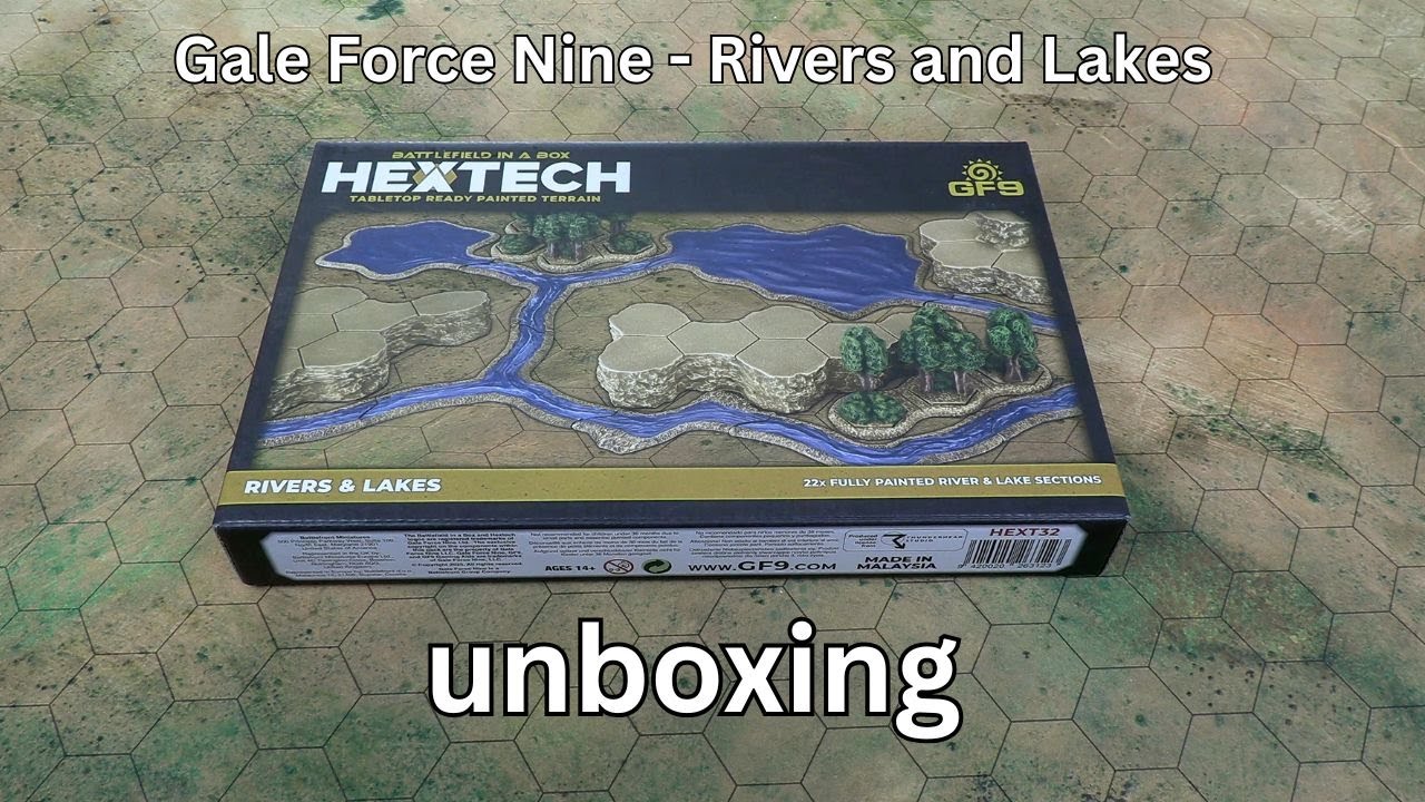 Gale Force Nine - Rivers and Lakes #unboxing