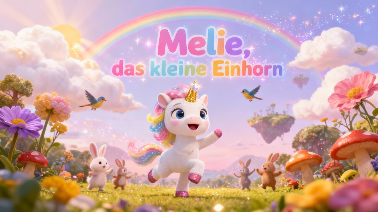 Melie das kleine Einhorn | Einhorn Kinderlied | 3D animiertes Musikvideo | Kinder Song Deutsch