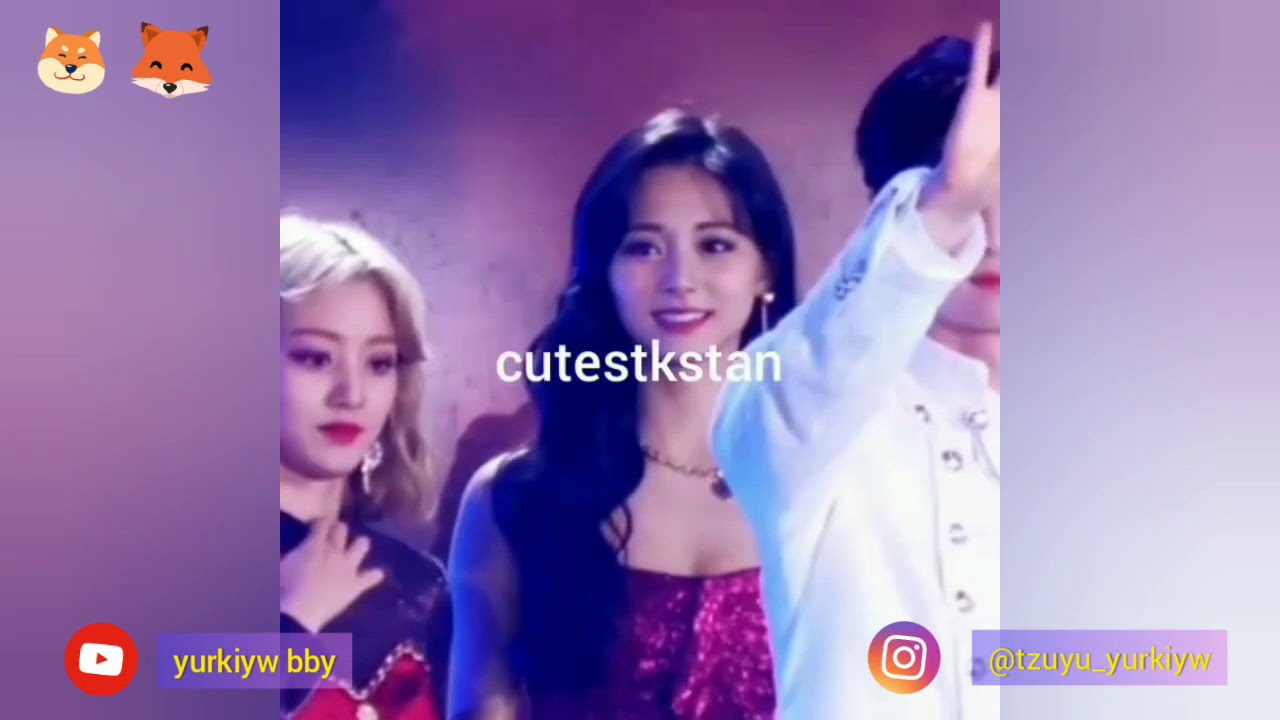 [191225] Hwang Minhyun (NU'EST) - Chou Tzuyu (TWICE) moment at SBS GAYO DAEJEON