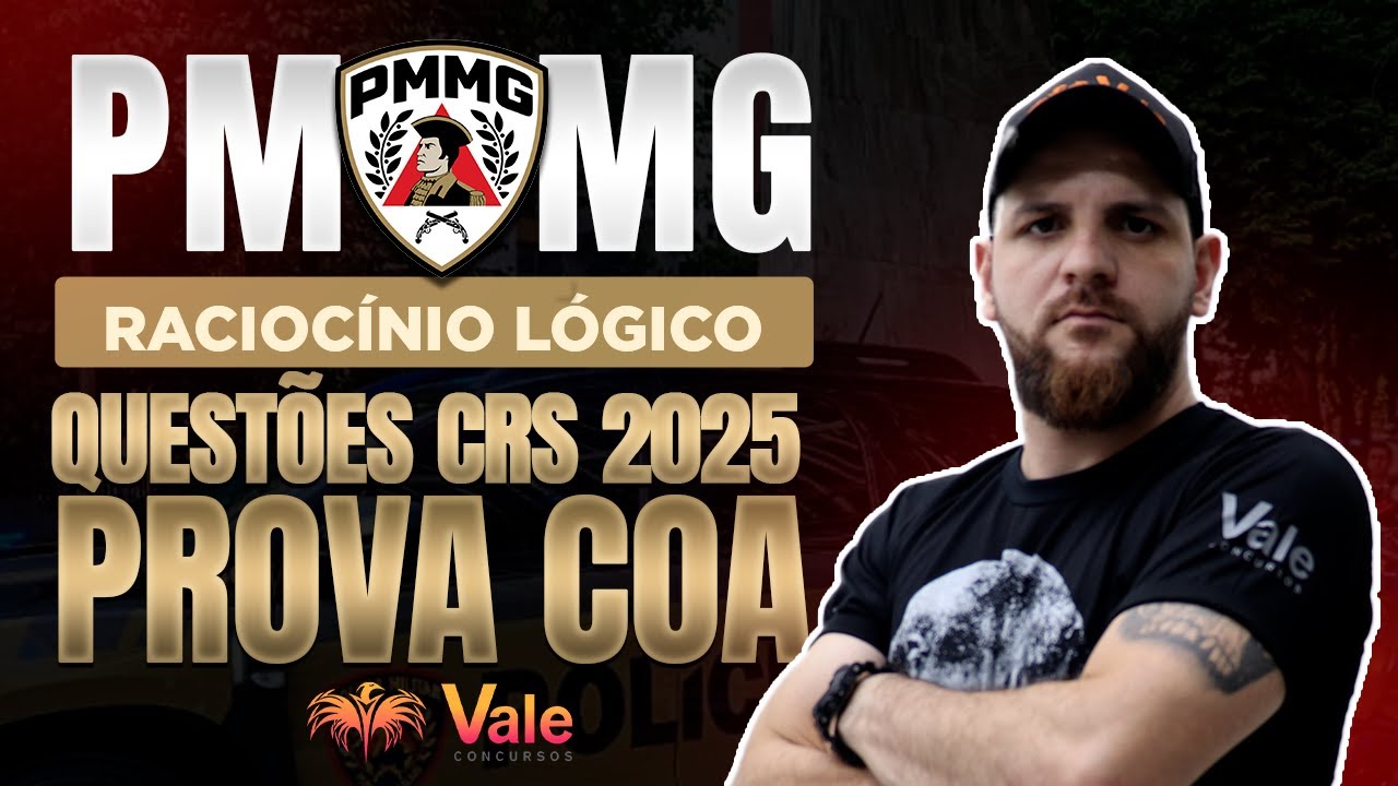 RLM para PMMG | Questões CRS 2025 da Prova do COA - Comando de Operações Aéreas