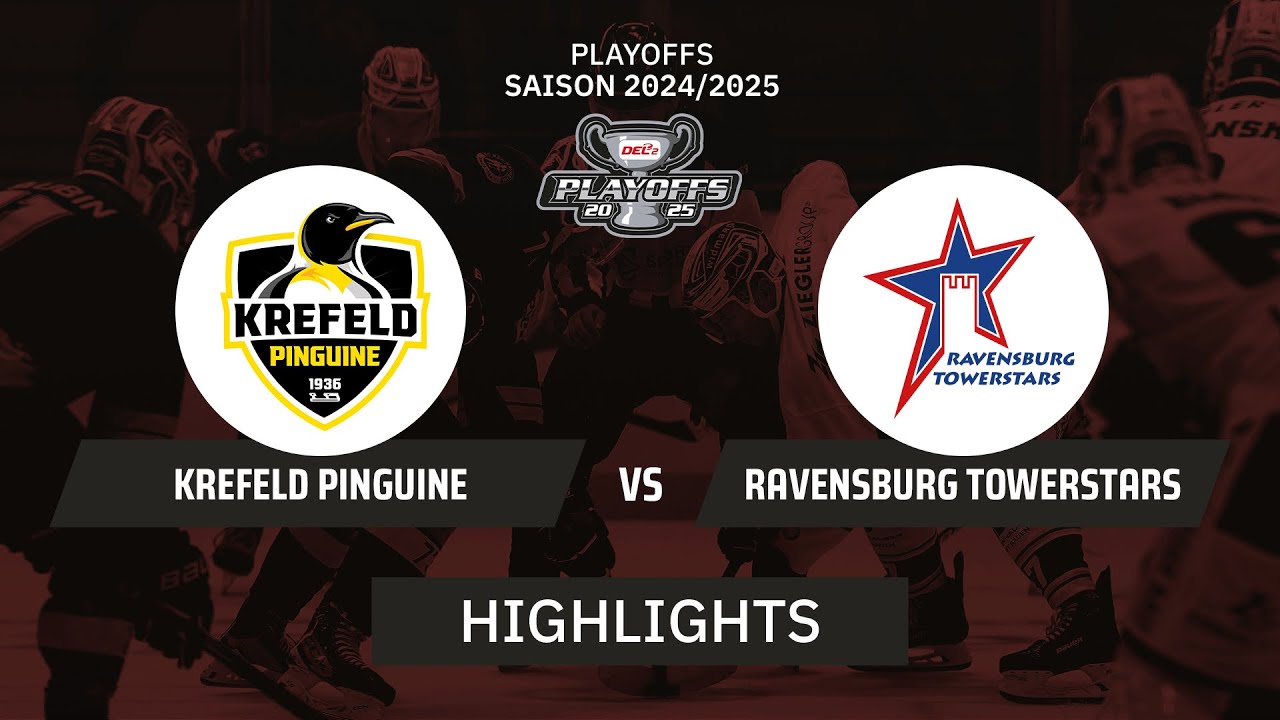 DEL2: Krefeld Pinguine vs. Ravensburg Towerstars I Highlights - Playoffs Spiel 5 | SDTV Eishockey