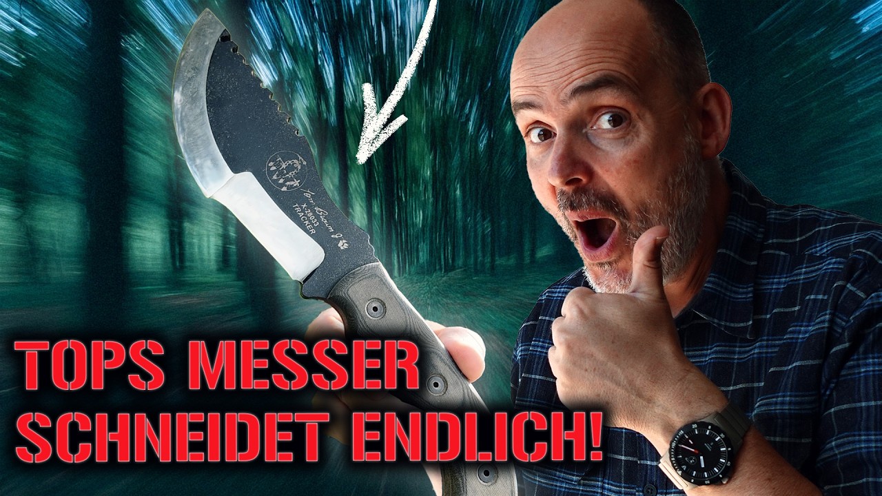 TOPS Tracker Messer nur zum Angeben? Endlich schneidet es!