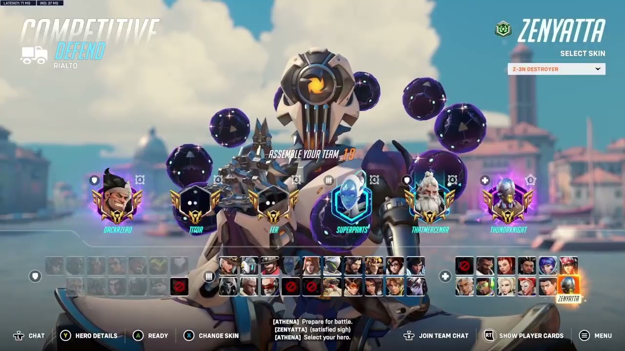 ow2 but zenyatta in 6v6
