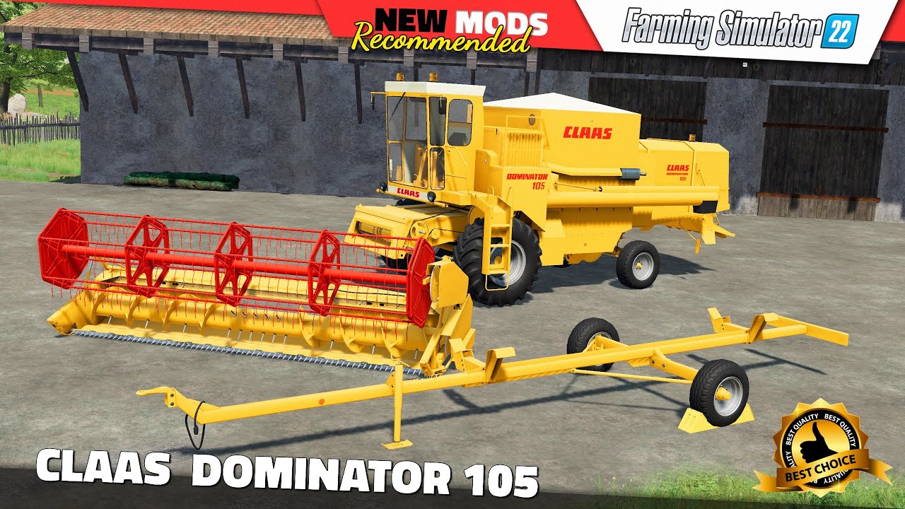FS22 | CLAAS DOMINATOR 105 - Farming Simulator 22 New Mods Review 2K60