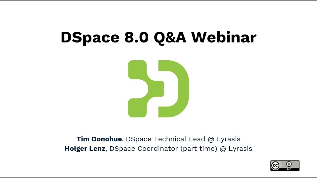 DSpace 8.0 Live Question and Answer Session