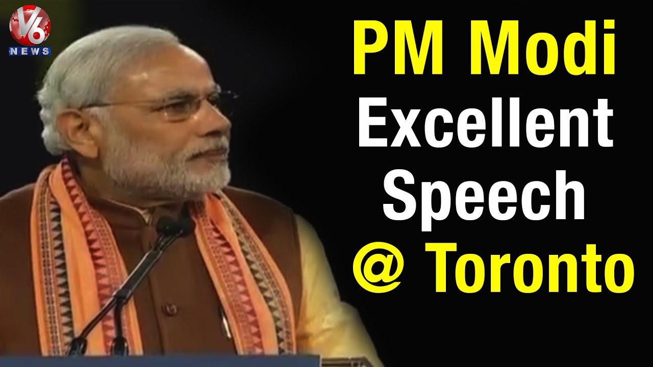 PM Modi excellent speech at Indo-Canadians meet in Toronto (16-04-2015)