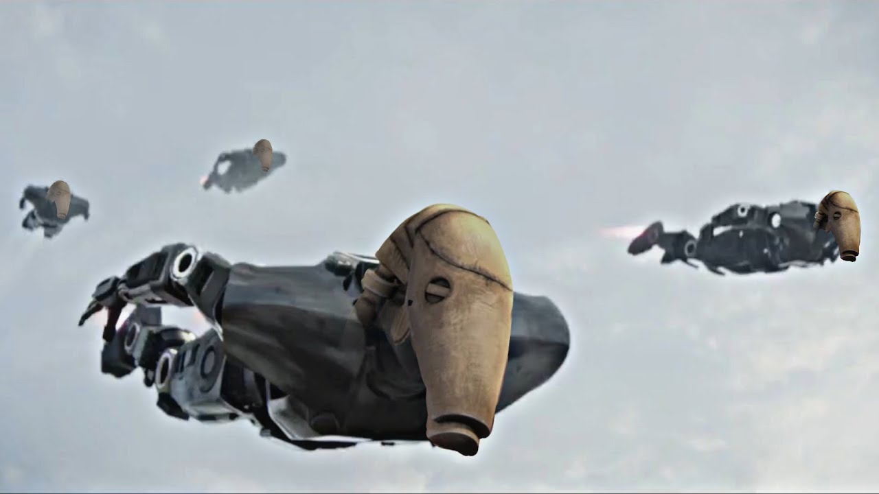 Dark Troopers with B1 Battle droid voice
