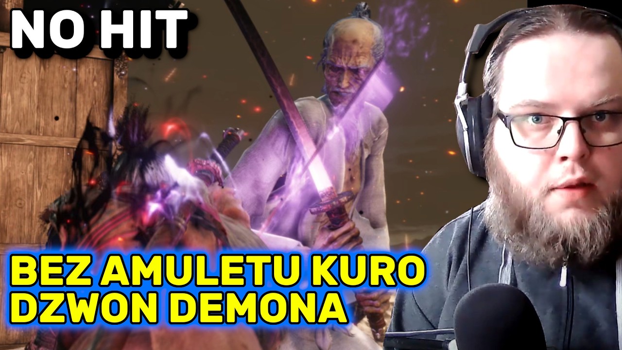 ZROBIŁEM SEKIRO NO HIT BEZ AMULETU Z DZWONEM - No Kuro's Charm Demon Bell Hitless