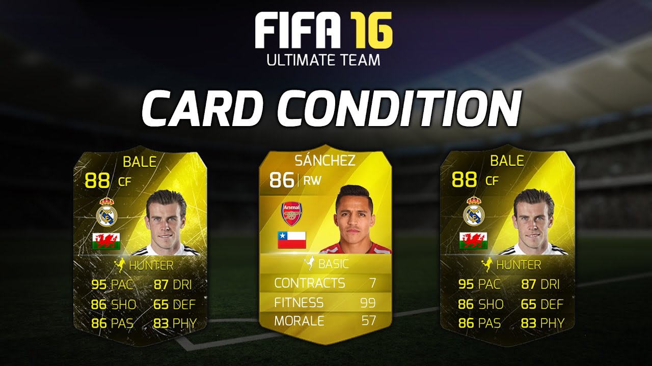 FIFA 16 ULTIMATE TEAM - NEW FIFA 16 CARD CONDITION & MORALE IDEA