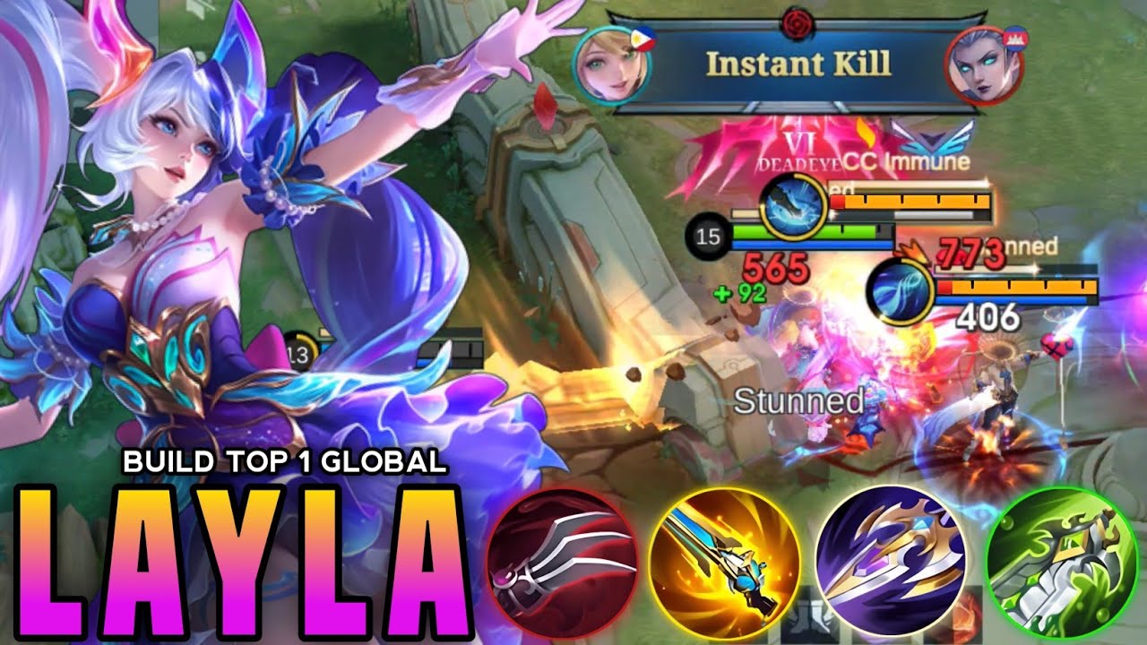 GLOBAL LAYLA 100% BROKEN HERO!! BUILD TOP GLOBAL LAYLA 2025 (1 HIT DELETE!!) - MLBB