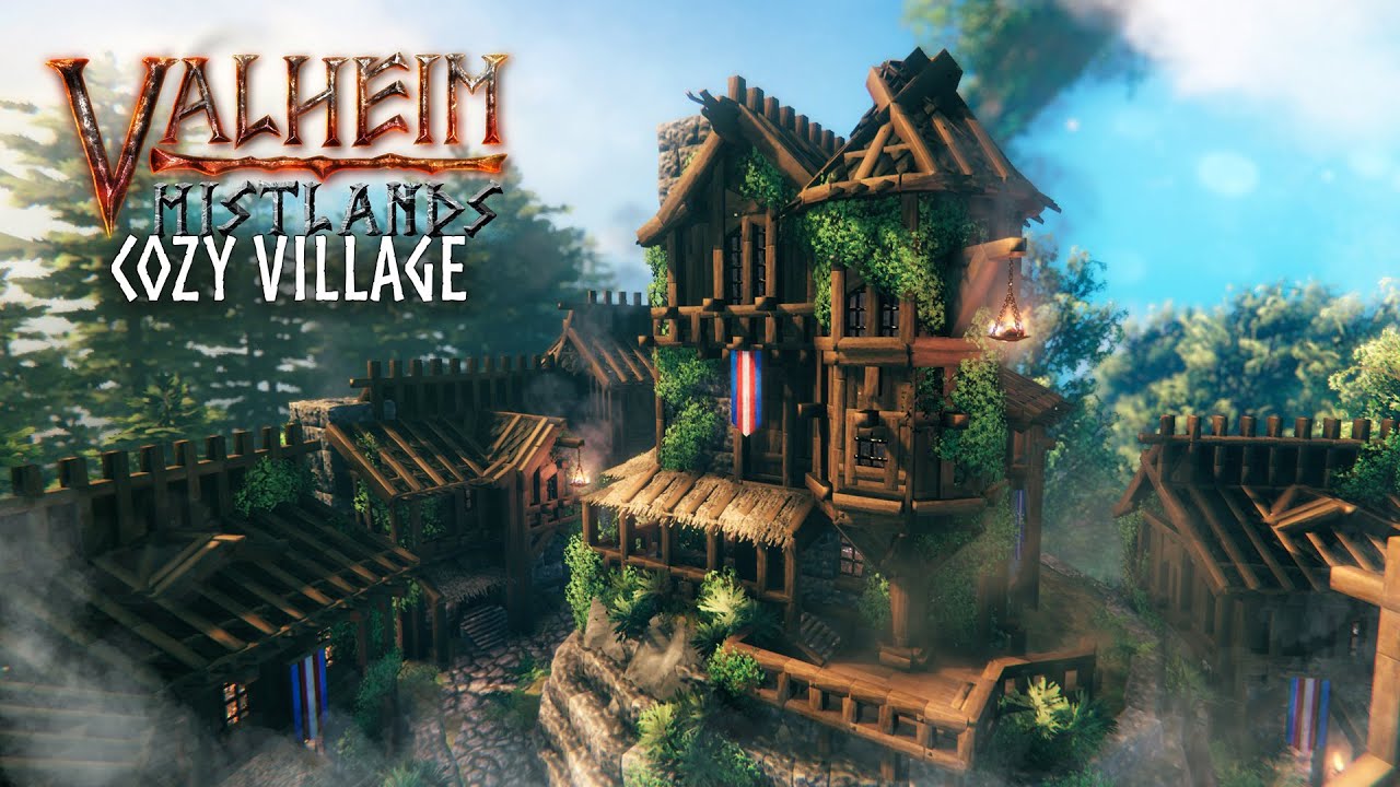 I Made A Cozy Village In Valheim | Timelapse