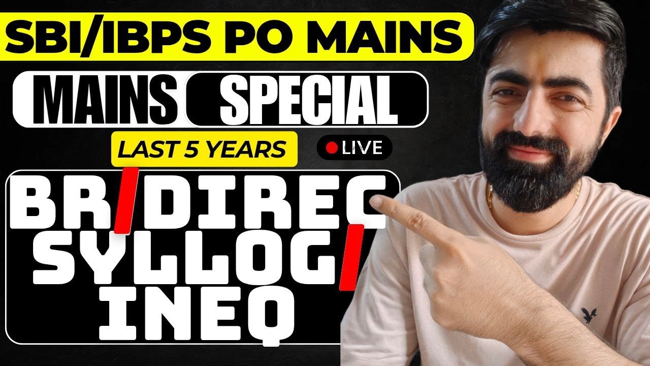 IBPS/SBI PO MAINS 2025 
