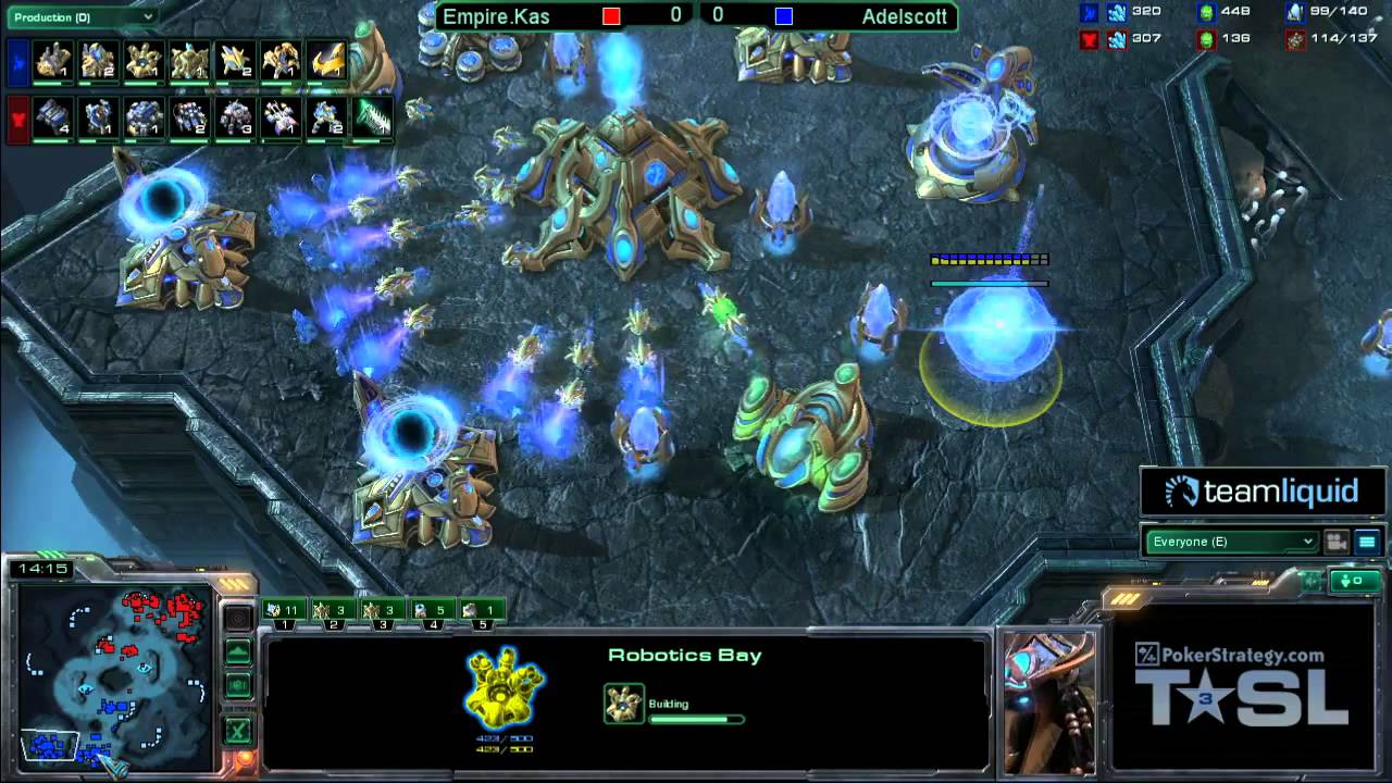 Game 1 - Empire.Kas vs Mill.Adelscott - TSL3 Ro8 Match 1