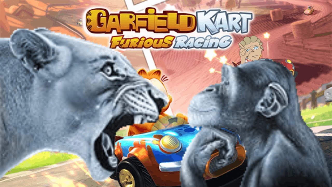 Ragebaiting bro with Garfield Kart