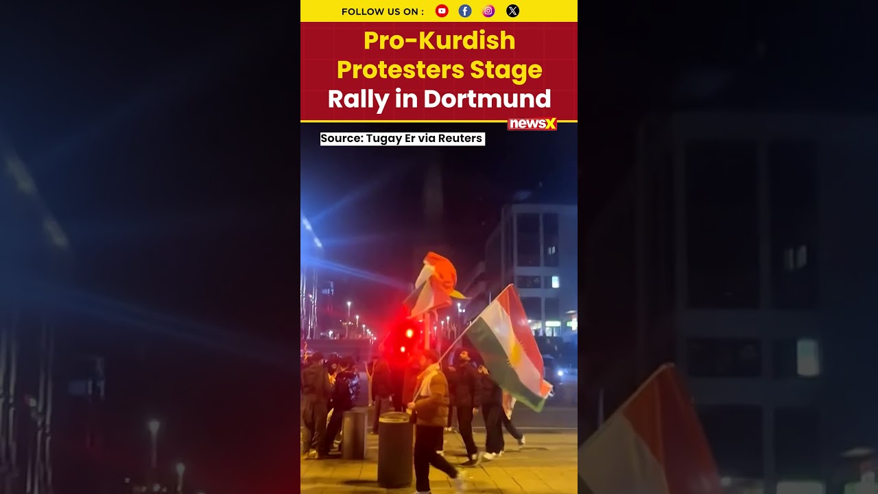 Pro-Kurdish Protesters Rally Outside Dortmund Central Station Amid Rising Tensions