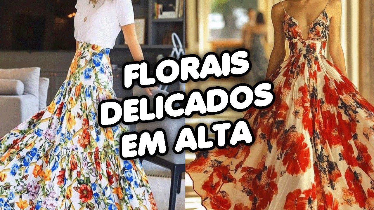 BOHO CHIC FLORAL / ESTAMPAS BOTÂNICAS & FLORAIS DELICADOS EM ALTA!