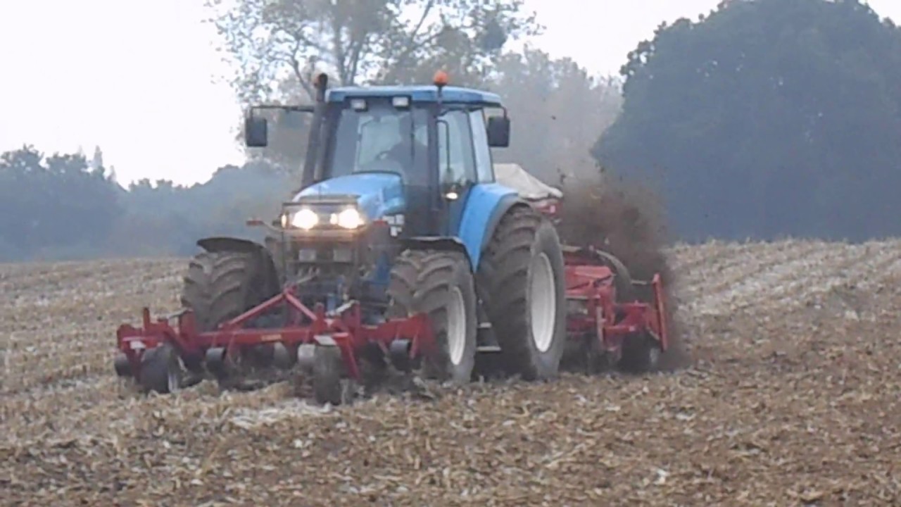 Semis Direct sur canne de maïs avec Horsch sème exact (Semis de blé)