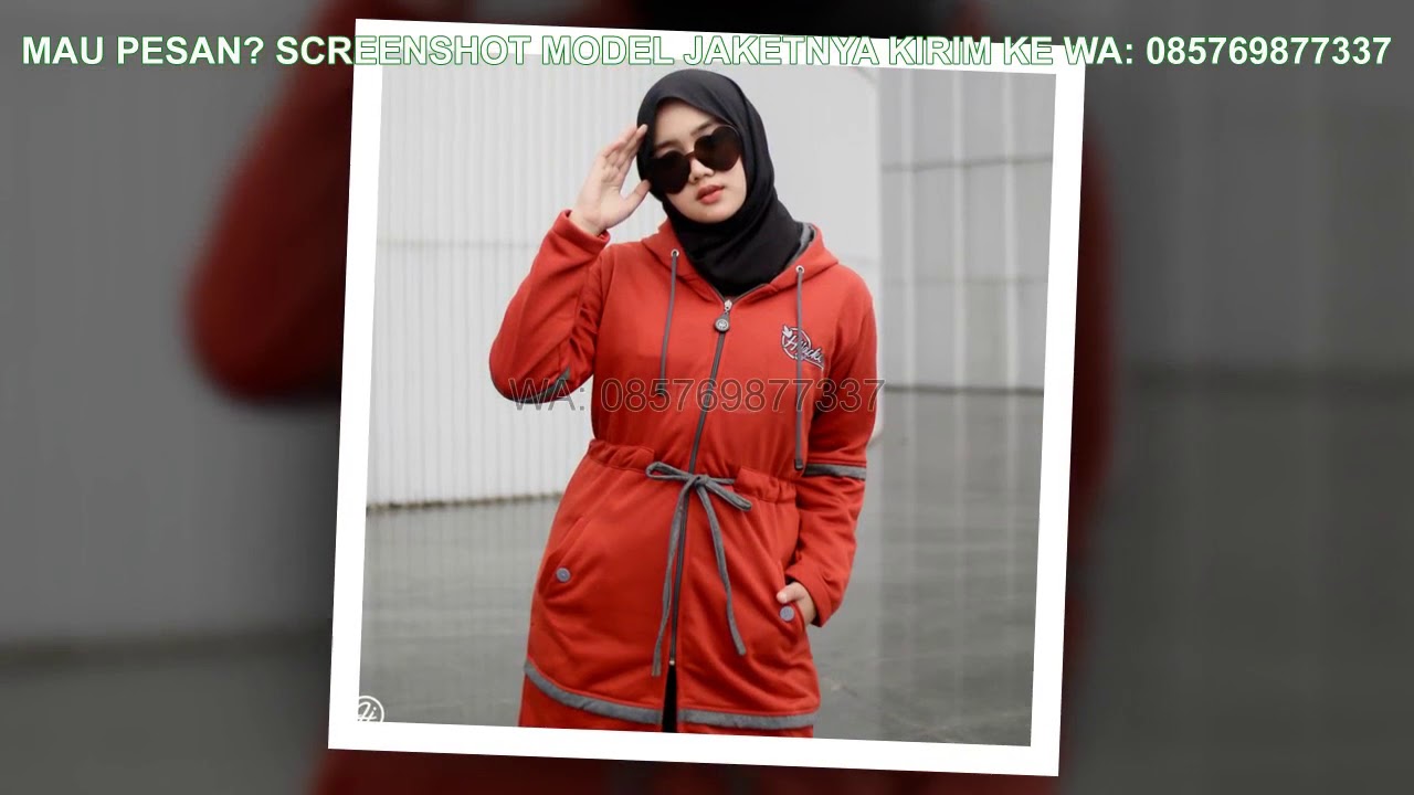 PILIHAN JAKET WANITA CANTIK DAN MODIS MODEL JAKET MUSLIMAH TERBARU JAKET HIJABERS PANJANG