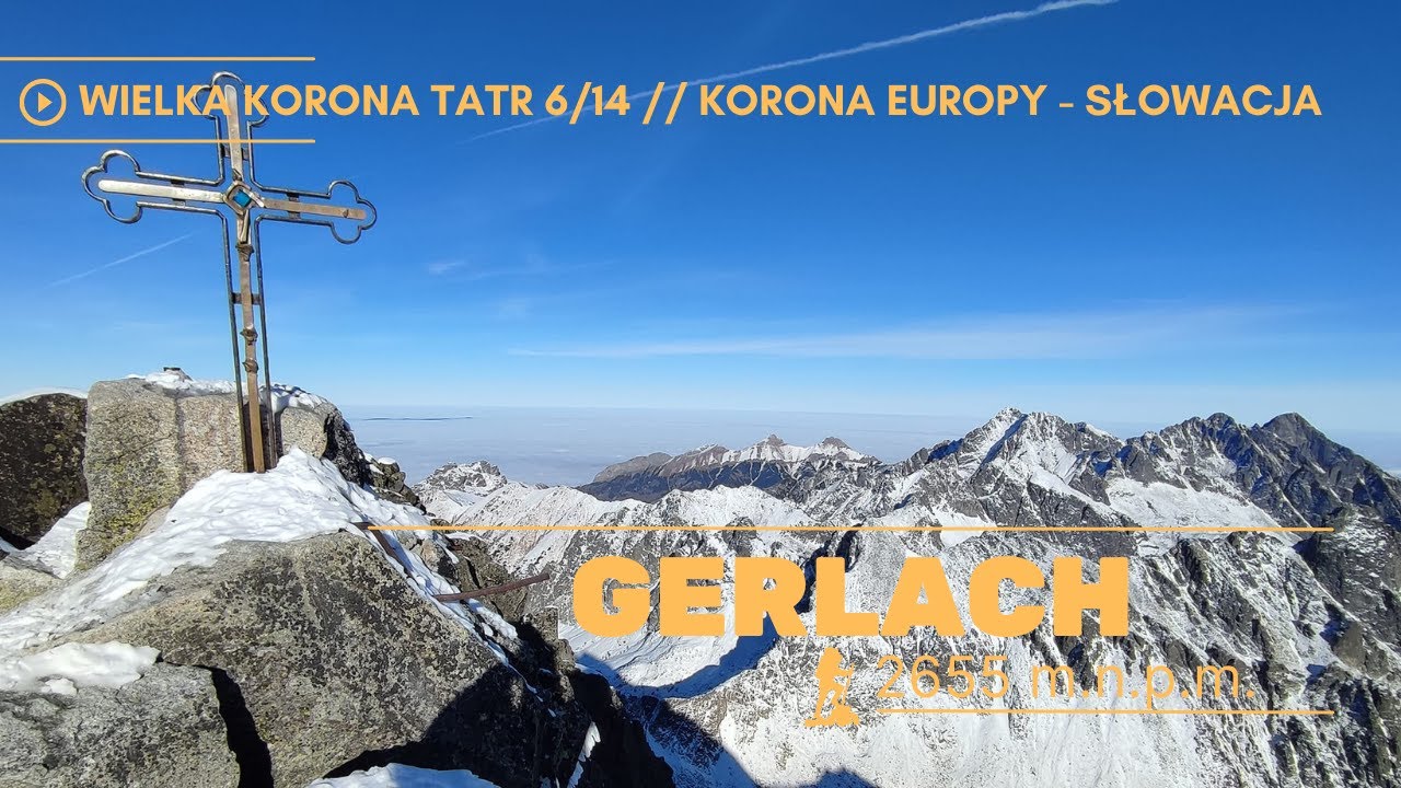⛰ GERLACH 2655 m.n.p.m. - zimowe wejście Batyżowiecką - WIELKA KORONA TATR / KORONA EUROPY #short