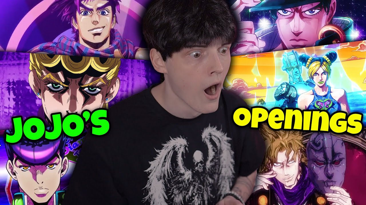 Reacting to JOJO's BIZARRE ADVENTURE Openings (1-12) for THE FIRST TIME