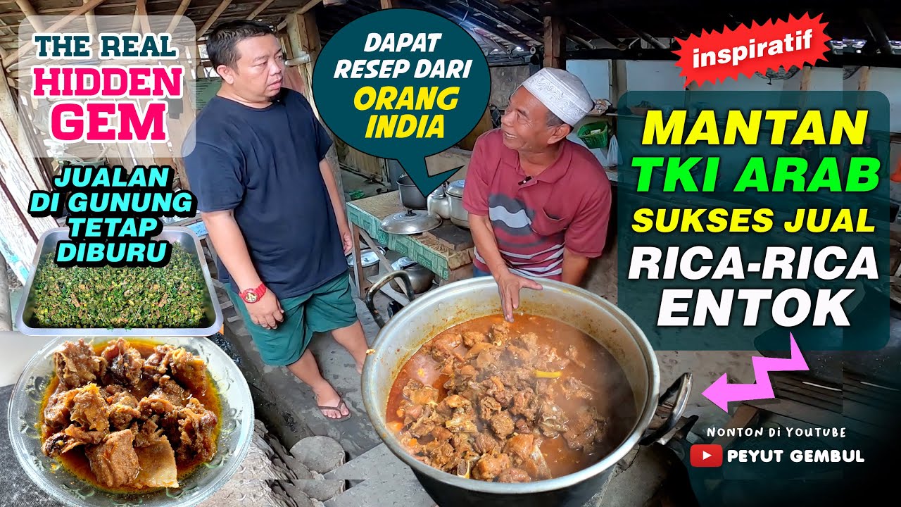 Mantan TKI di Arab Sukses Jual Rica-Rica Entok di Gunung