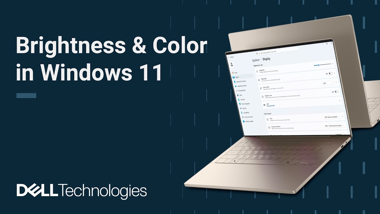 How to Adjust Screen Brightness & Color in Windows 11 | Night Light Settings for Eye Comfort