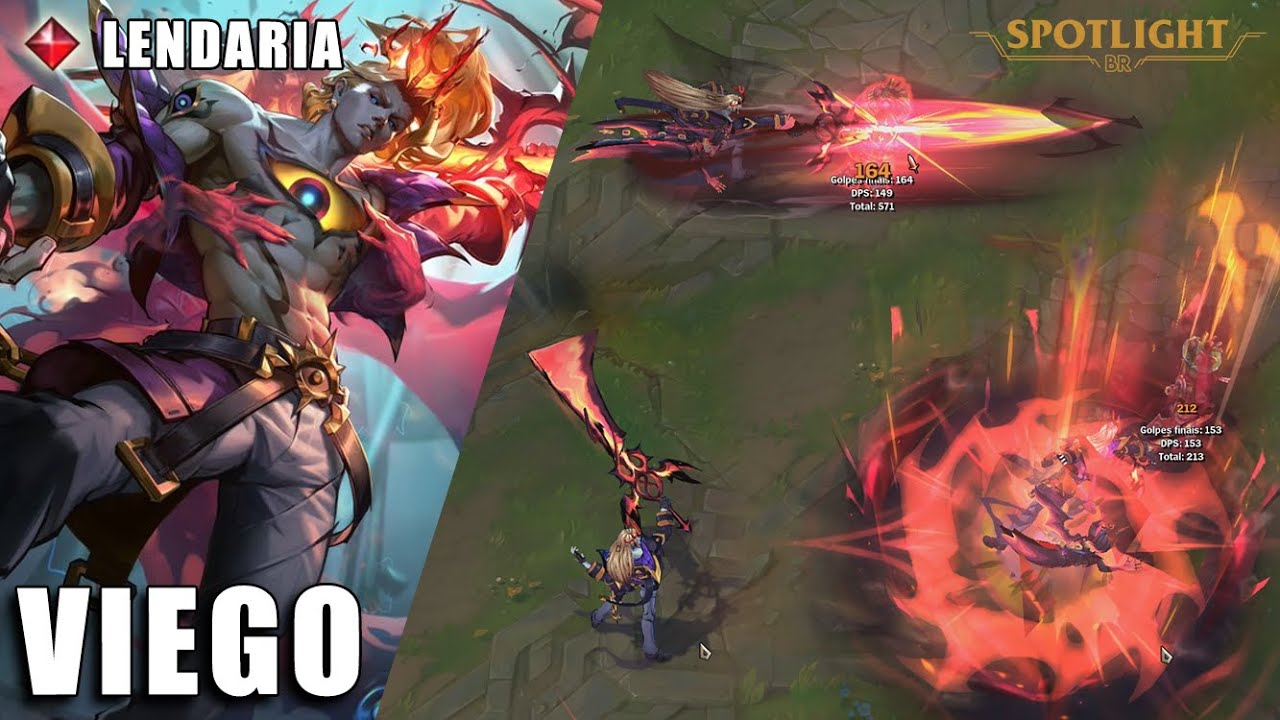 Viego Soul fighter (LENDARIA) - Skin Spotlight PREVIA