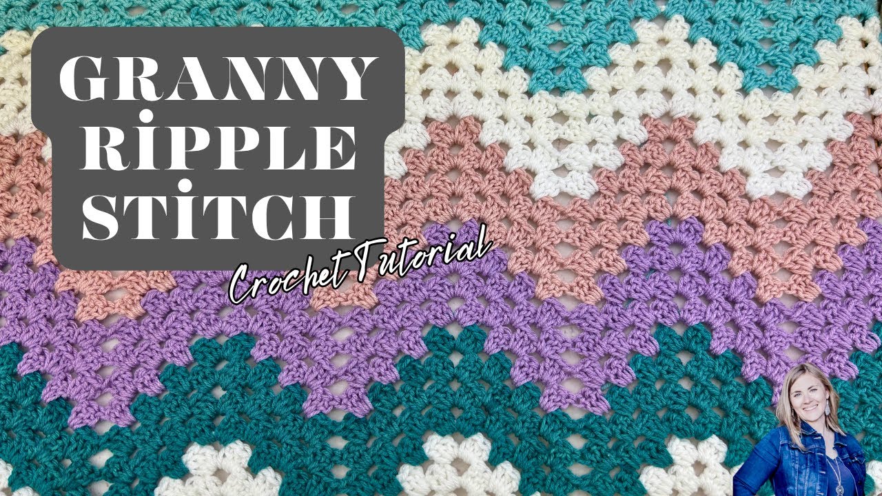 How to Crochet the Granny Ripple Stitch | Easy Chevron Pattern for Blankets & More