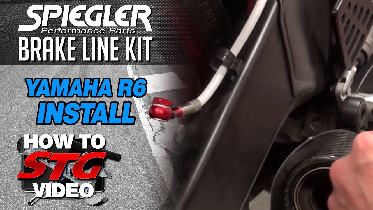 How to Install a Spiegler Front & Rear Brake Line Kit on a Yamaha YZF-R6 from Sportbiketrackgear.com