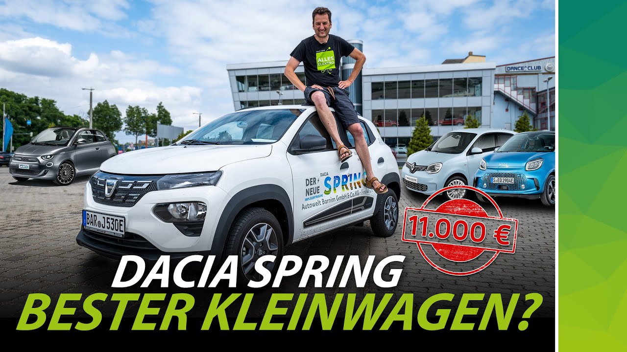 Dacia Spring: zu billig gebaut oder Konkurrent für e-up, smart, 500e, Twingo?